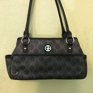 Black and gray Arm bag